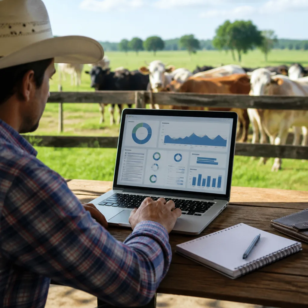 Dashboard de Mi Granja Digital con KPIs de operación ganadera